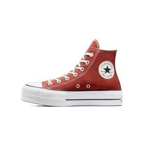 Converse Chuck Taylor All Star Lift Platform Seasonal Color Sneakers voor dames, Ritual Red White Black, 41.5 EU