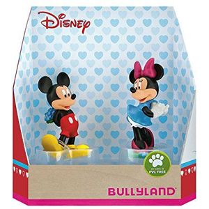 Bullyland 15077 Walt Disney Mickey Valentine - Mickey en Minnie, liefdevol met de hand beschilderde figuren, PVC-vrij, leuk cadeau voor jongens en meisjes om fantasierijk te spelen
