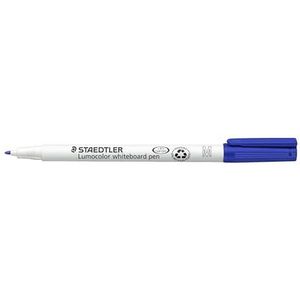 Staedtler 301-3 Lumocolor whiteboardstift M-punt circa 1,0 mm, 10 stuks in kartonnen etui, blauw