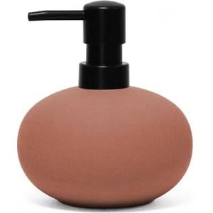Douceur d'Intérieur - Mambo - Zeepdispenser - Terracotta - Soft-touch Steengoed
