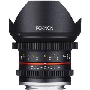Rokinon Cine CV12M-E 12mm T2.2 Cine Vaste Lens voor Sony E-Mount en andere camera's