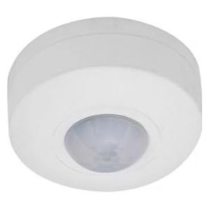 Bewegingssensor IP20, wit, compact (4 x 8 x 8 cm) en met een detectiebereik van 360° – ideaal voor ruimtes tot 6 meter – veiligheid en comfort in je huis.