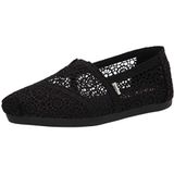 TOMS Marokkaanse Corchet Alpargata Loafer Flat voor dames, Zwart, 37.5 EU