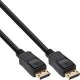 InLine 10m vergulde contacten DisplayPort kabel - zwart