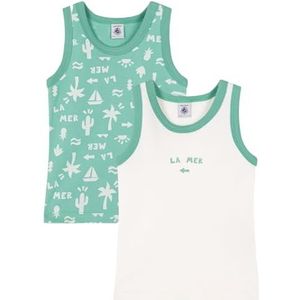 Petit Bateau Tanktops (2 stuks) voor jongens, Variant 1:, 10 Jaar