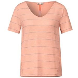 Street One Dames A318013 Vlamgarenshirt, Dull Coral, 36
