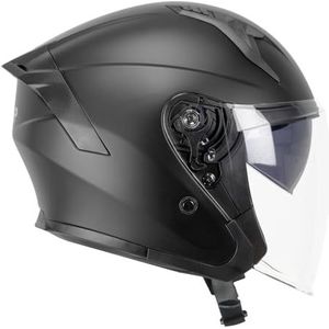 SKA-P - 1MHA Jedi Mono - Opengezichtshelm - Zwart - Lichtgewicht