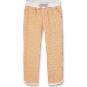 Sanetta Meisjesbroek mesh oranje pyjama-onderstuk.