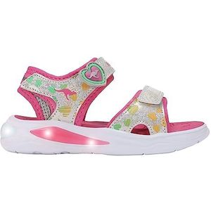 KangaROOS Dames K-SLS Pony Sandalen, Vapor Grey/Daisy Pink, 35 EU, Vapor Grey Daisy Pink, 35 EU