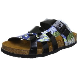 Dr. Brinkmann Dames 700658 slippers, zwart, zwart, veelkleurig, 36 EU