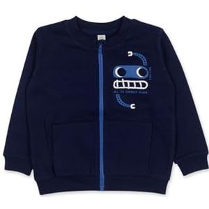 Tuc Tuc Sweatshirt van pluche voor kinderen, kleur navy, collectie Robot Maker, marineblauw, 6 meses