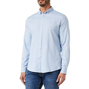 Springfield heren overhemd, middenblauw (blauw), XL