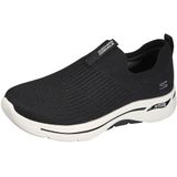 Skechers - Go Walk Arch Fit Iconic - Damessneakers - Zwart Wit
