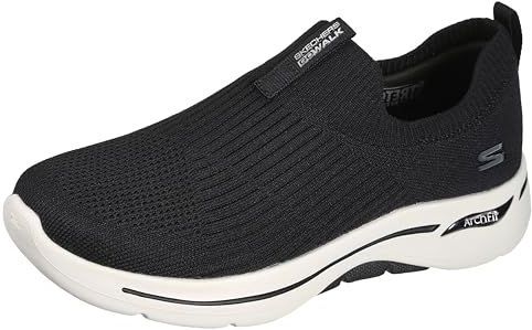 Skechers - Go Walk Arch Fit Iconic - Damessneakers - Zwart Wit