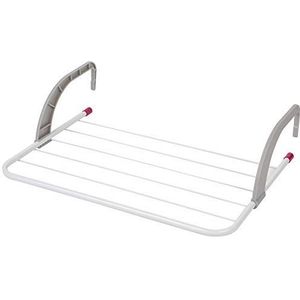 Kleeneze KL027535EU 6-Bar Attachable Airer, Fits Up to 6 Hand Or Tea Towels, Foldable Arms for Compact Storage, Over Radiator Towel Rail, Balcony Laundry Dryer, Small Clothes Horse