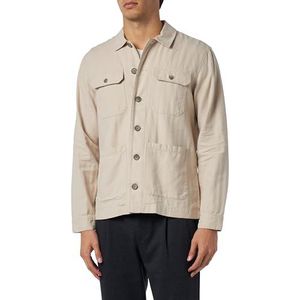 Casual Friday Heren CFJacobs 0080 Linen Shacket Jacket, 154503/Chateau Gray, 3XL, 154503/Chateau Gray, 3XL