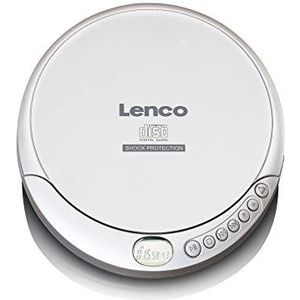 Lenco CD-201 draagbare cd-speler CD, CD-R, CD-RW, MP3 Batterijlaadfunctie Zilver
