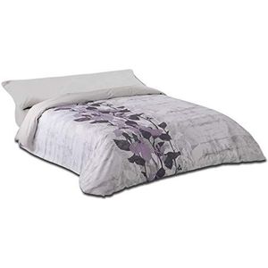 JVR Florence dekbedovertrek, katoen polyester, violet, eenpersoonsbed, 270 x 270 x 3 cm