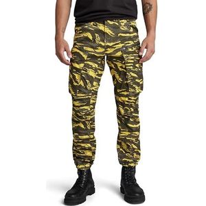 G-Star Rovic Zip 3D Regular Tapered Pants voor heren, meerkleurig (Dk Lemon Tiger Camo D02190-d553-g394), 33W / 32L