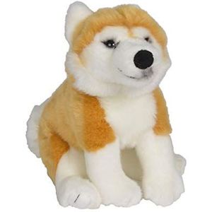 Nicotoy Knuffel, Hondje pluche dier, bruin en wit, babygeschenk, vanaf 0 maanden