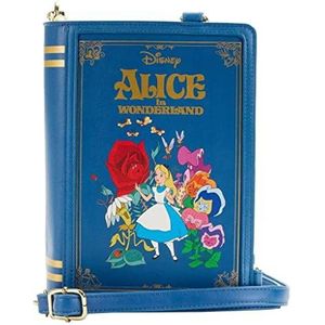 Loungefly Disney Alice in Wonderland Classic Book Convertible Dames Double Strap Schoudertas, Multi, One Size