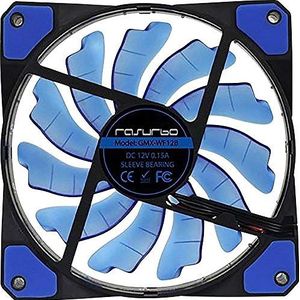 Rasurbo Fan 120 PC-behuizing-luchter, blauw (B x H x D) 120 x 120 x 25 mm