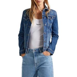 Pepe Jeans - Thrift - Spijkerjack - Medium Blauw - Normale Pasvorm