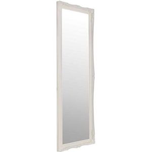 MirrorOutlet Volledige lengte Shabby Chic Tall White muur Spiegel: 122 x 41 cm