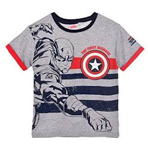 Marvel Avengers Classic T-shirt voor jongens, Grijs, 6 Jaren