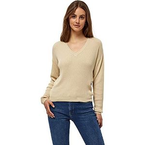 DESIRES Dames Geisha Rib V Pullover, 9014 Oyster Gray, XL