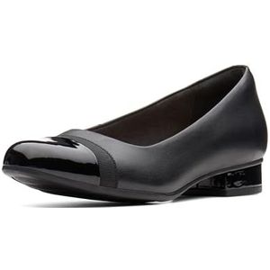 Clarks Dames Juliet Monte Slipper, Zwart leer synthetisch., 38 EU