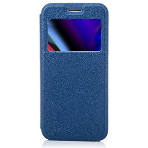 Silica DMX105BLUE Silica DMX105BLUE beschermhoes met kijkvenster voor iPhone 8 Plus blauw
