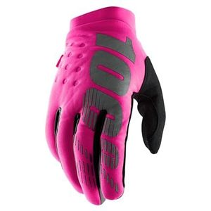 Générique Brisker handschoenen voor koud weer, 100% 2021, neonroze, maat S, uniseks, Fluorescerend roze, S