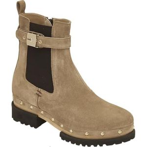 Scholl Dames Naomi Studs sandaal, Beige, 36 EU