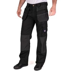 Lee Cooper LCPNT216 Werkbroek voor heren met holsterzak, zwart, 38W/33L