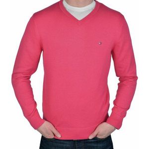 Tommy Hilfiger Pacific V-Nk Cf Pullover voor heren, rood (retro rood), XS