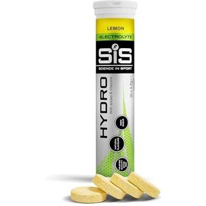 Science in Sport GO Hydro Tabletten Citroen, Suikervrij, Vegan, Glutenvrij, 20 tabletten à 4,5 g - Bruistabletten voor hydratatie met Elektrolyten en Natrium