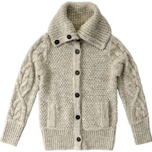 Tommy Hilfiger Dames gebreide jas 1M87604036 / Haysville Short Cardi, wit (Snow White Heather-eur), 40