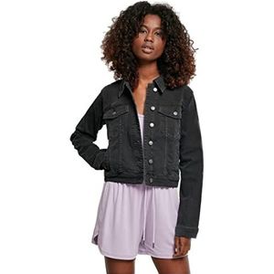 Urban Classics Dames Ladies Organic Denim Jacket Jacket, Black Washed., XL