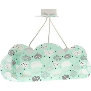 Dalber Kinder hanglamp plafondlamp kinderkamer kinderlamp Cloud wolk groene