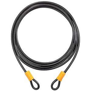 ONGUARD 152824 Mens Akita Wire beugelslot, Noir/Jaune, 460 cm x 10 mm