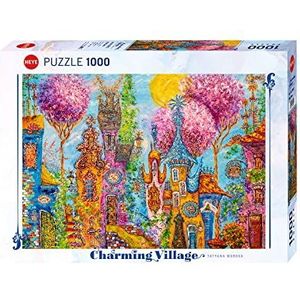 Puzzel Pink Trees 1000 (1000 stukjes, Charming Village)