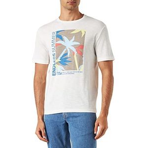 s.Oliver Heren T-shirt met korte mouwen, wit 01d1, XXL