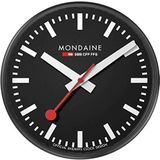 Mondaine Official Railway Clock Stations - Wandklok A990.CLOCK.64SBB - zwart - 25cm