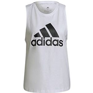 adidas Essentials Big Logo T-shirt zonder mouwen, White/Black, S