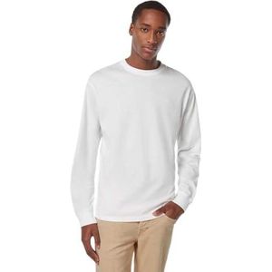 Relaxed-Fit Logo Long-Sleeved T-shirt, wit 101, S