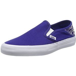 Vans Slip-on Sf, Low-Top Sneakers voor meisjes, Blauwe Indigo Wave Blauwdruk, 35 EU