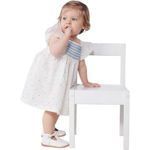 PETIT BATEAU - Jurkje en Bloomer - Wit - Katoen - Stippenprint