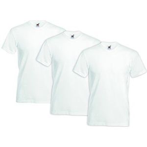 Fruit of the Loom T-shirt voor heren met V-hals (verpakking van 3 stuks), Mehrfarbig (Multicoloured 96), M