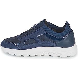 Geox Dames D Spherica C Sneakers, Navy, 41 EU